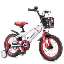LITTLE ANGEL 18-INCH BICYCLE - SUPERHEROES WHITE