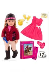 OUR GENERATION DELUXE LILY ANNA DOLL WITH BOOK