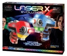  LASERX EVOLUTION DOUBLE BLASTERS SET BATTERY OPERATED