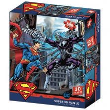PRIME 3D DC COMICS - SUPERMAN VS ELECTRO 500 PIECES PUZZLE