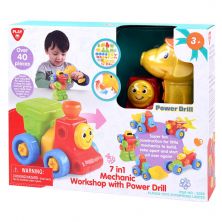PLAY GO MECHANIC WORKSHOP 7 IN 1 WITH POWER DRILL B/O