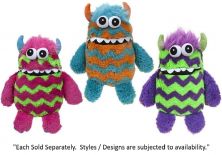 PLAYSMART PLUSH 10 INCHES WORRY MONSTER 3ASST PINK/PURPLE/BL