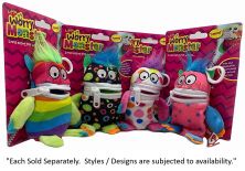 PLAYSMART PLUSH 5.5 INCHES LITTLE WORRY MONSTER CLIP-ON CARD