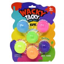 WACKY TACKY 6-PACK SQUISHY BALLS
