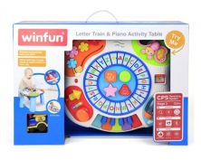 WINFUN LETTER TRAIN AND PIANO ACTIVITY TABLE