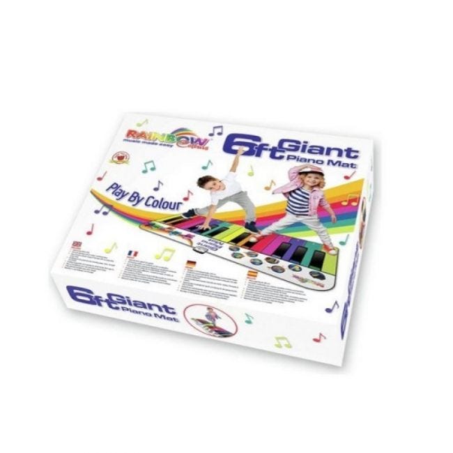Record & Playback Functions Plus 10 Play-Along Song Cards L12; Age 3+ Years RAINBOW COLOURS Giant Piano Mat