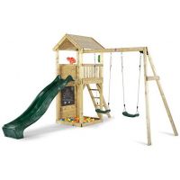 PLUM WOODEN LOOKOUT TOWER WITH SWING ARM