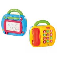 PLAY GO 2 IN 1 TELEPHONE MAGIC BOARD BATTERY OPERATED