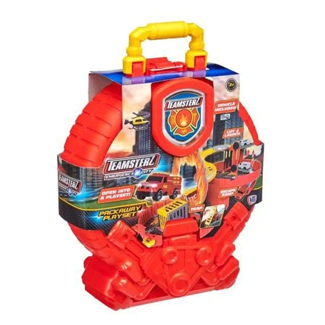 TEAMSTERZ EMERGENCY CITY PACKAWAY WHEEL PLAY SET