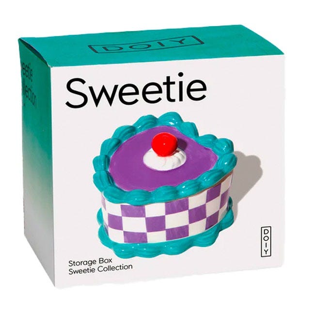 DOIY STORAGE BOX SWEETIE HEART CAKE