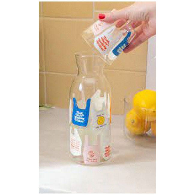 DOIY JAR AND GLASS CORNER SHOP THANK YOU BAG