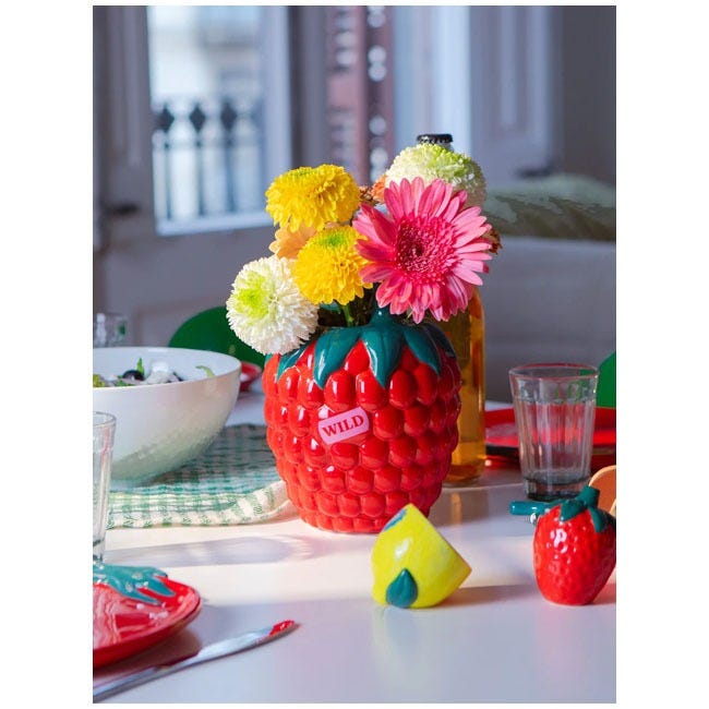 DOIY VASE FARMERS MARKET RASPBERRY