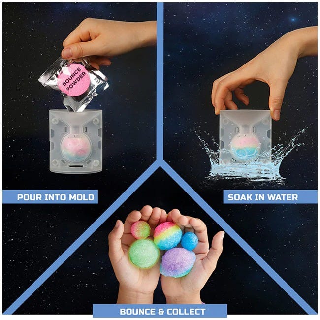 DISCOVERY MINDBLOWN COSMIC BOUNCE GLOW IN THE DARK 12-PCS