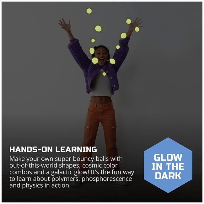DISCOVERY MINDBLOWN COSMIC BOUNCE GLOW IN THE DARK 12-PCS