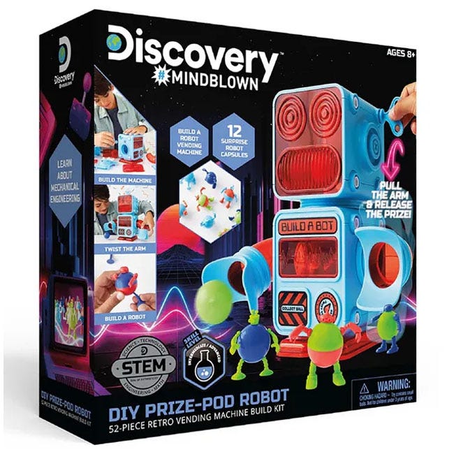 DISCOVERY MINDBLOWN STEM DIY POD ROBOT VENDING MACHINE KIT