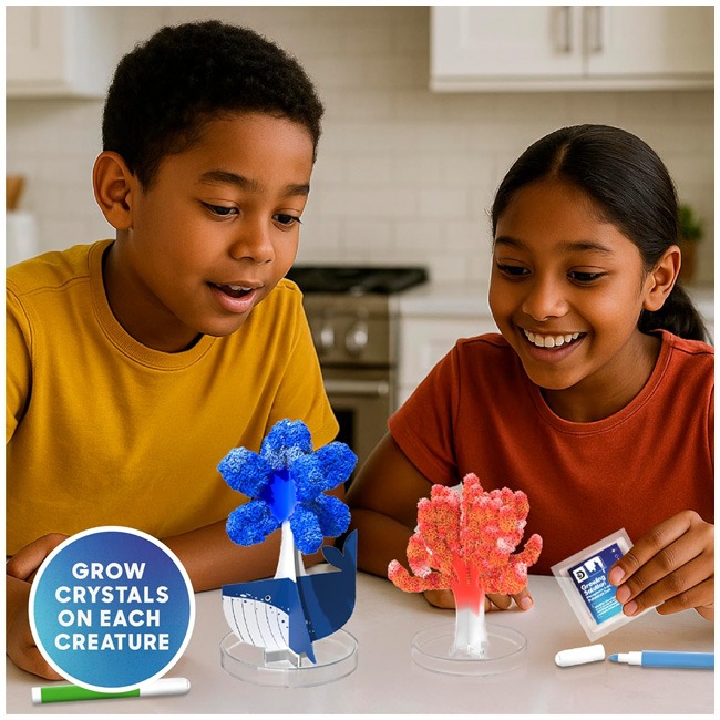 DISCOVERY TOY DIY CRYSTAL GROW KIT SEA CREATIONS  8 CREATURE