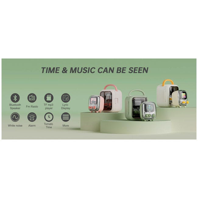 DIVOOM TIIVOO-2 PHOTO ALBUM AND LYRICS BT MINI SPEAKER PINK