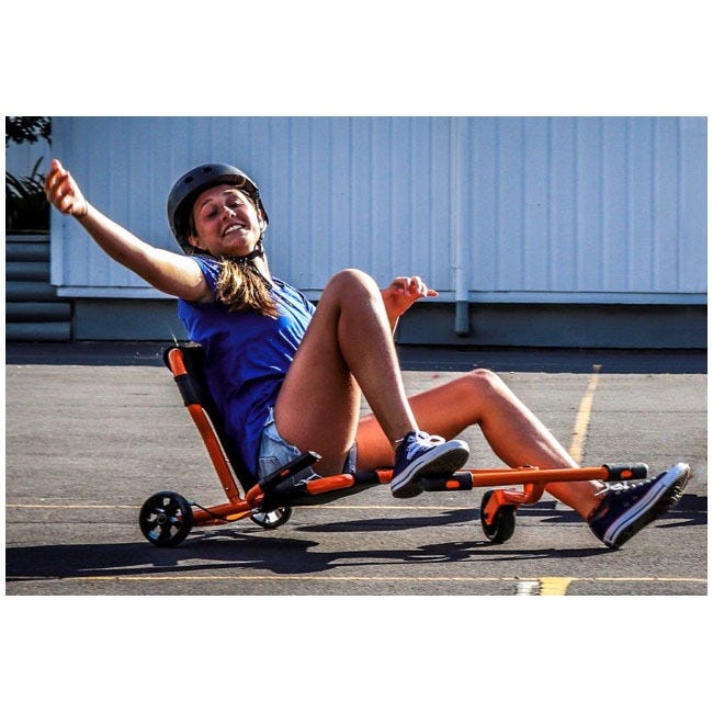 EZY ROLLER RIDE-ON PRO X - RED