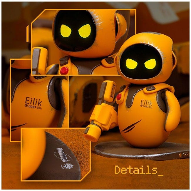 EILIK DESKTOP COMPANION ROBOT DQ ORANGE