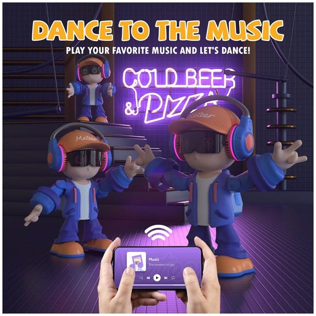 METEER DANCING ROBOT AI VOICE CHAT BLUETOOTH SPEAKER