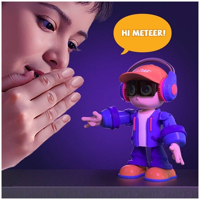 METEER DANCING ROBOT AI VOICE CHAT BLUETOOTH SPEAKER