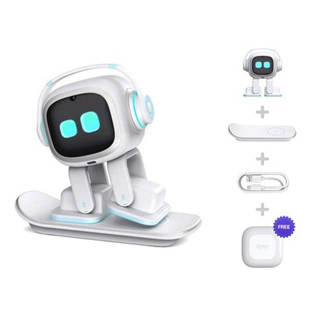 EMO GO HOME AI DESKTOP PET ROBOT WITH EMO SMART LIGHTING WHT
