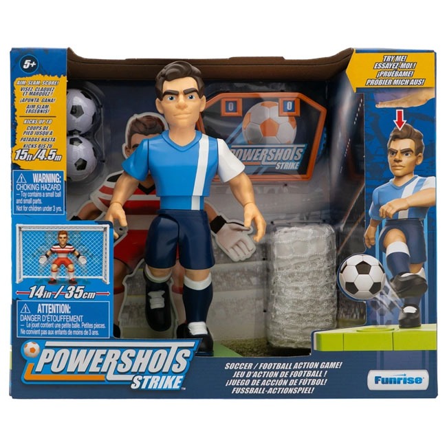 POWERSHOTS TABLE TOP FOOTBALL PLAYSET WITH 9IN FIGURE SAM