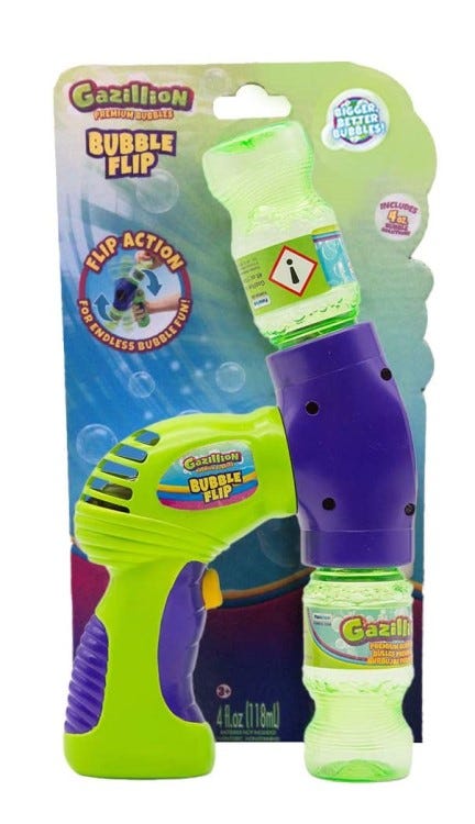 GAZILLION BUBBLE FLIP 4OZ BATTERY OPERATED