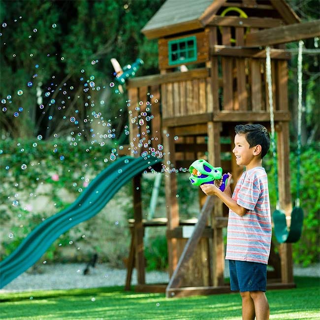 GAZILLION BUBBLE ROARIN REX BLASTER B/O 4OZ