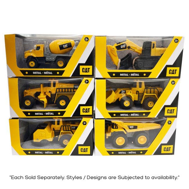 CAT DIECAST METAL SINGLE 4-INCH 6-ASSORTED