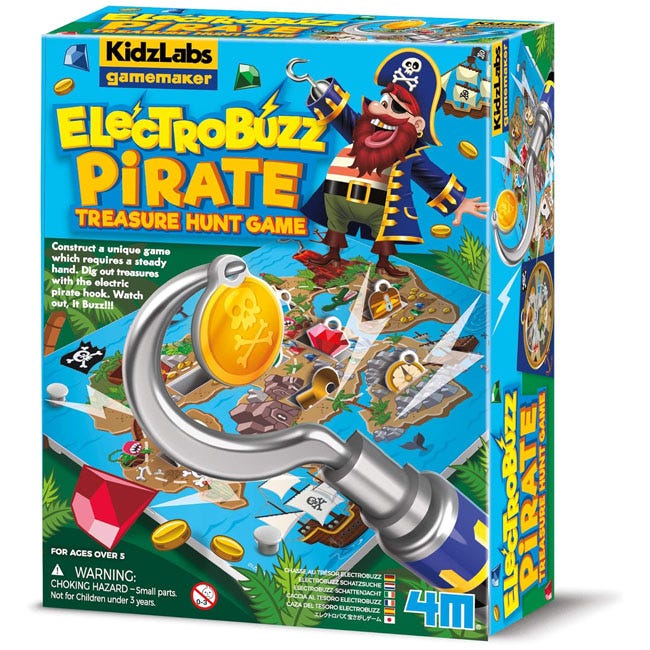 4M KIDZLABS GAME MAKE ELECTROBUZZ PIRATE TREASURE HUNT GAME