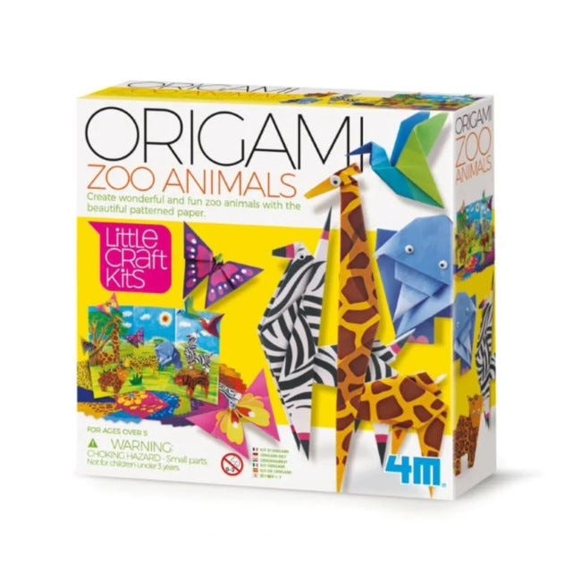 4M LITTLE CRAFT ORIGAMI ZOO ANIMALS