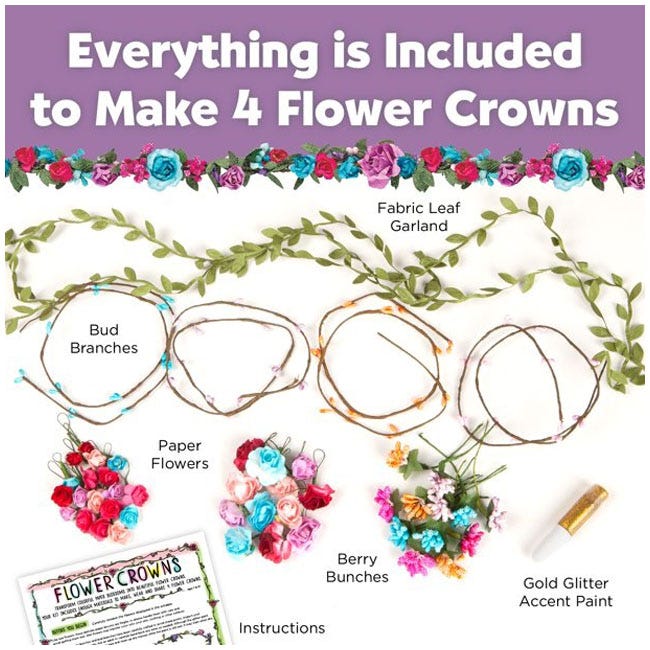 CREATIVITY FOR KIDS FLOWER CROWNS
