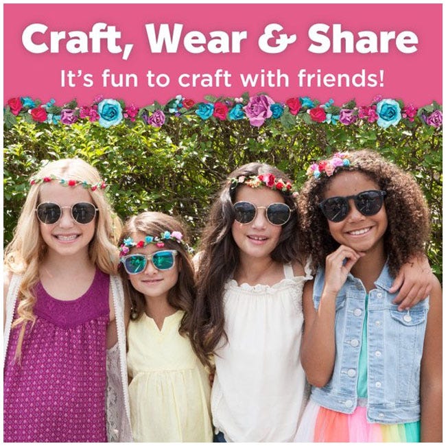 CREATIVITY FOR KIDS FLOWER CROWNS