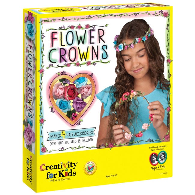 CREATIVITY FOR KIDS FLOWER CROWNS