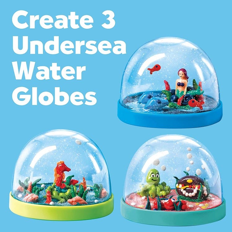 CREATIVITY FOR KIDS MAKE YOUR OWN WATER GLOBES UNDER THE SEA