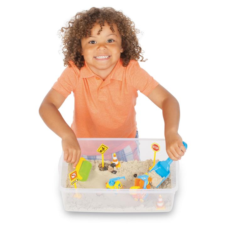 CREATIVITY FOR KIDS SENSORY BIN CONSTRUCTION ZONE
