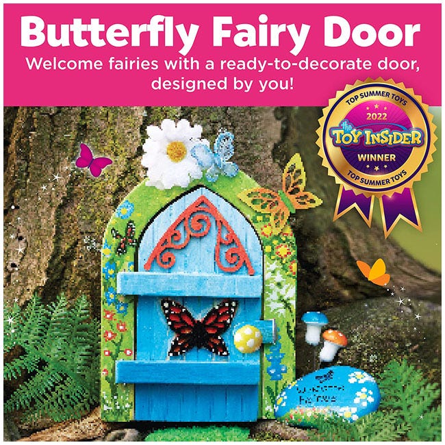 CREATIVITY FOR KIDS BUTTERFLY FAIRY DOOR