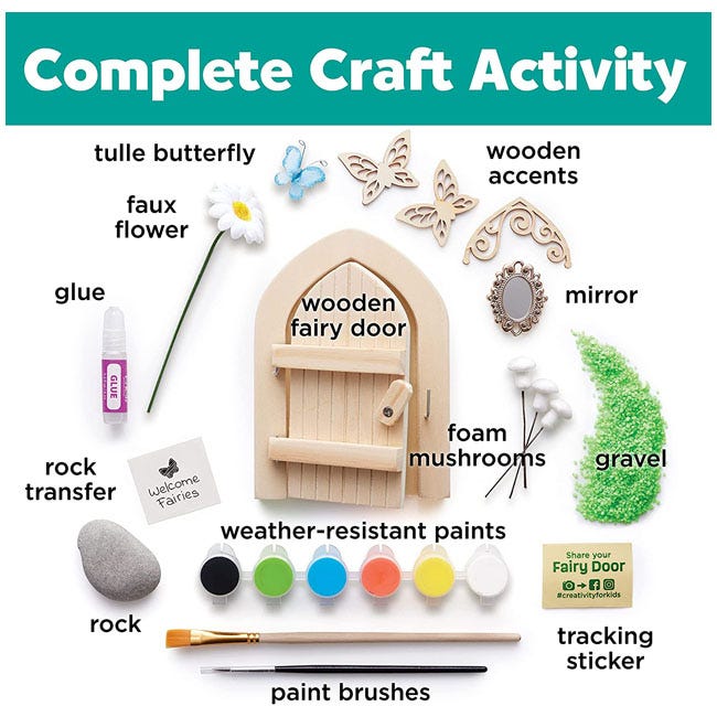 CREATIVITY FOR KIDS BUTTERFLY FAIRY DOOR