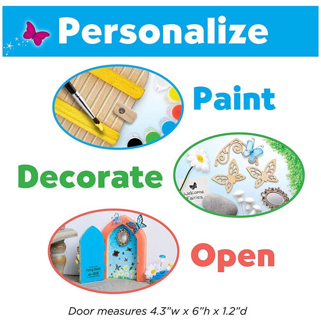 CREATIVITY FOR KIDS BUTTERFLY FAIRY DOOR