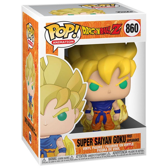 FUNKO POP ANIMATED:DRAGON BALL Z S8 SS GOKU FIRST APPEARANCE