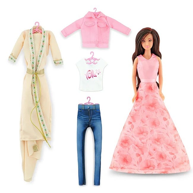 FULLA DOLL WITH DRESS UP CLOSET PLAYSET