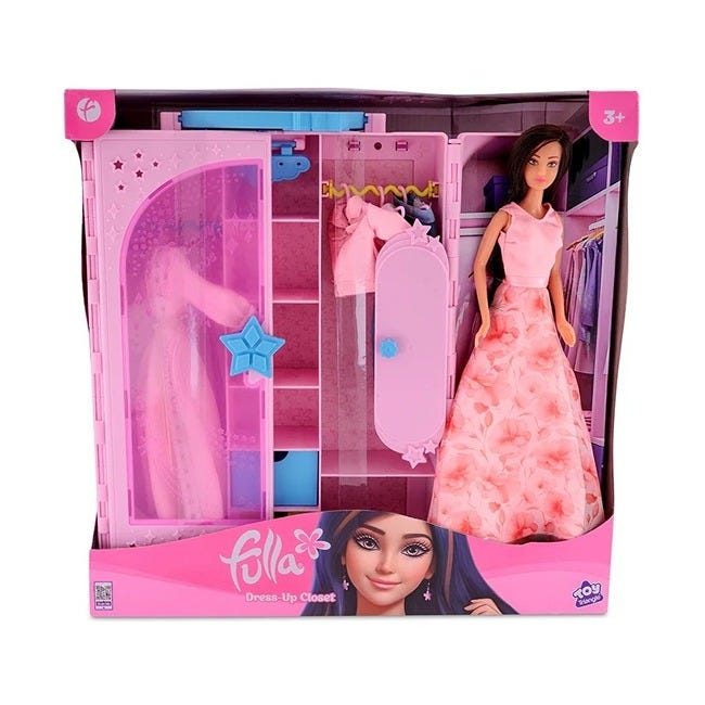 FULLA DOLL WITH DRESS UP CLOSET PLAYSET