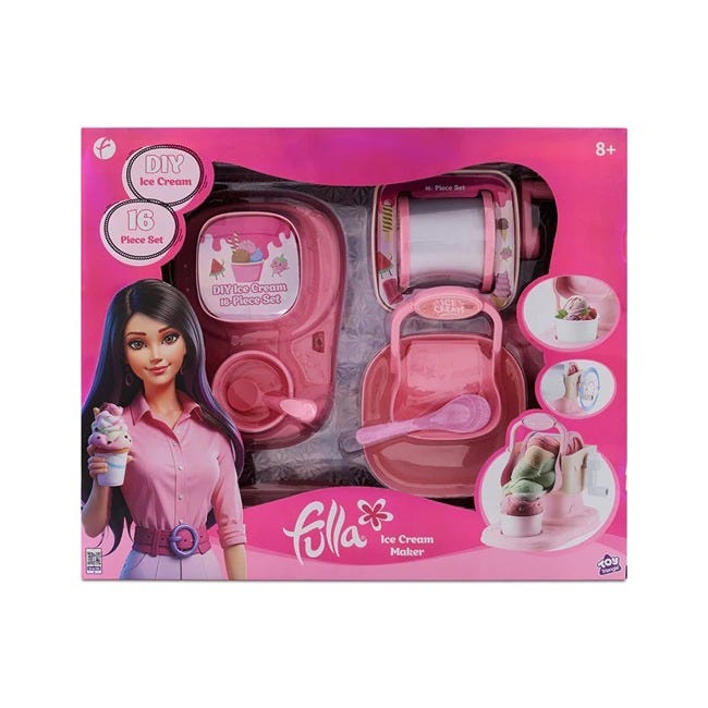 FULLA DIY ICE CREAM MAKER PLAYSET - PINK
