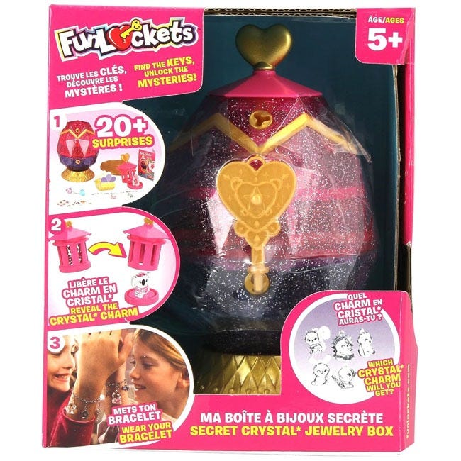 FUNLOCKETS SECRET CRYSTAL JEWELLERY BOX - EGG DESIGN