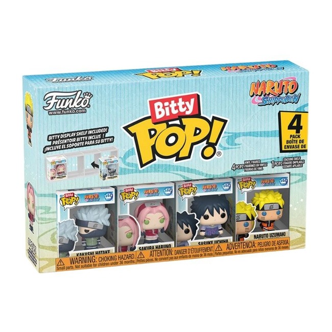 FUNKO BITTY POP ANIMATED:NARUTO SHIPPUDEN-TEAM 7 W/CHASE 4PK