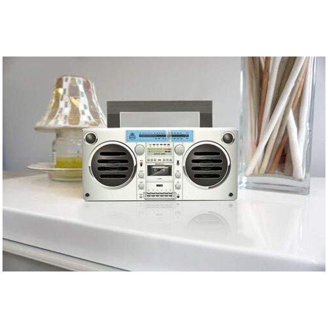 GPO RETRO BRONX PORTABLE BLUETOOTH SPEAKER SILVER