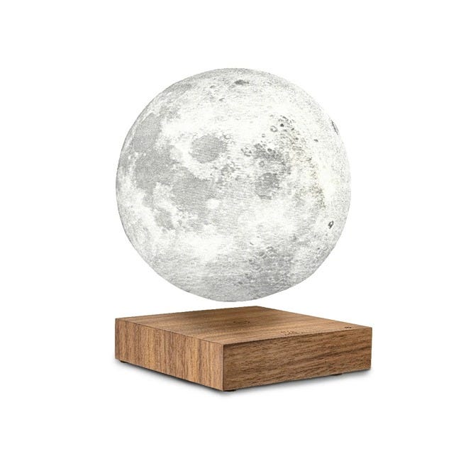 GINGKO SMART MOON LAMP NATURAL WALNUT WOOD