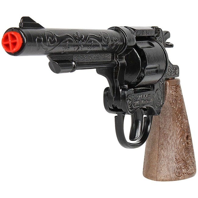 GONHER COWBOY REVOLVER 8 SHOTS BLACK