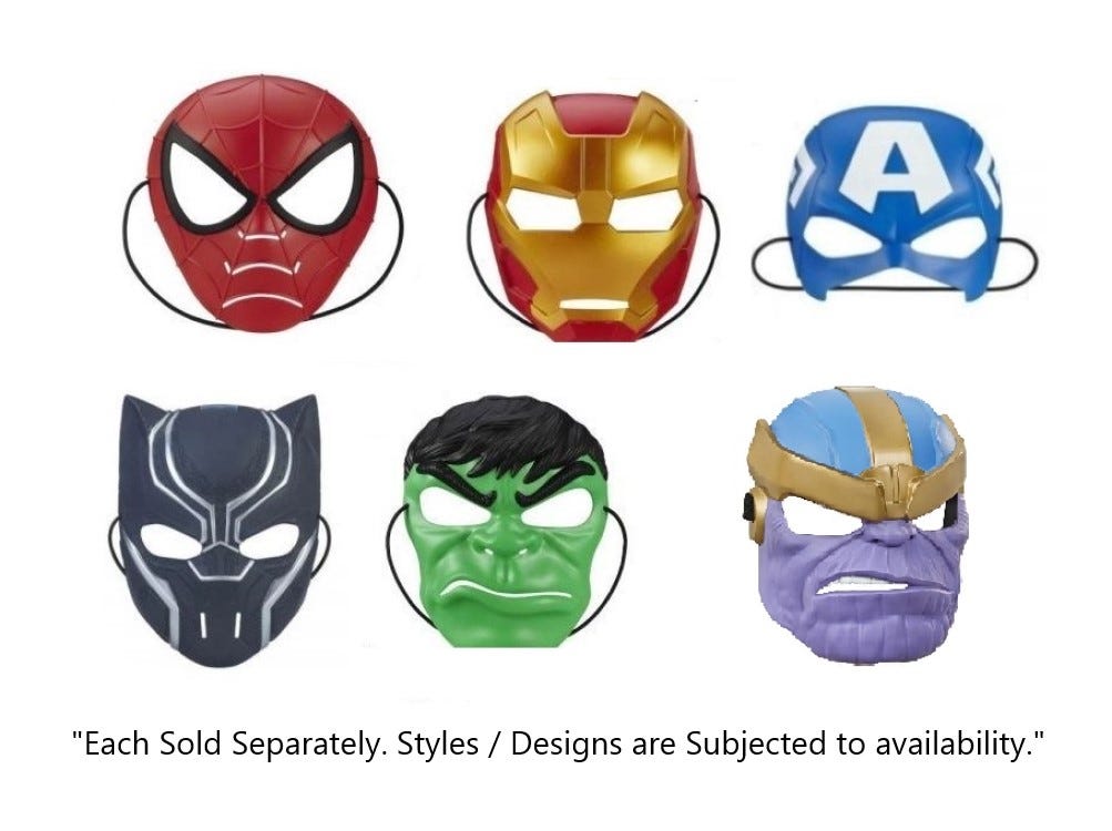 HASBRO MARVEL VALUE MASK ASSORTED